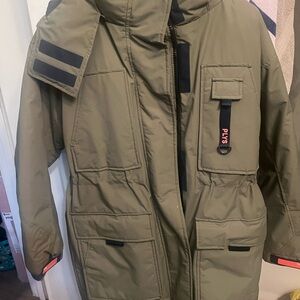 Men's Khaki Puffer Jacket